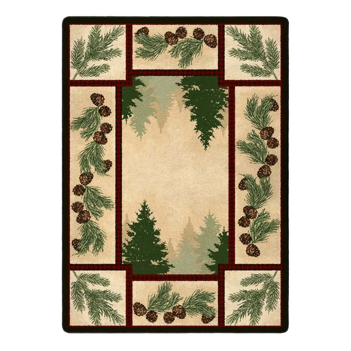 Pine Forest Maize Area Rugs
