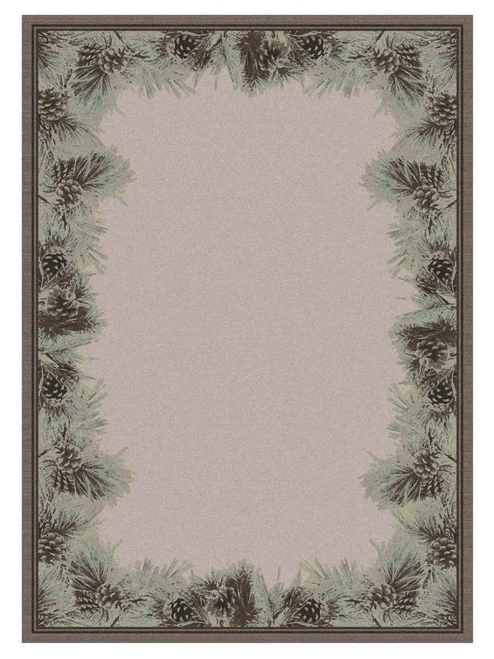 Pines & Needles Cabin Rug Collection folding guest bed, rollaway bed