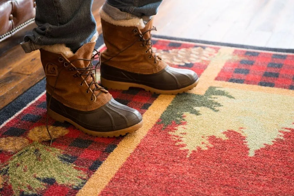 Plaid Woodsman 11x13 Lodge Area Rug