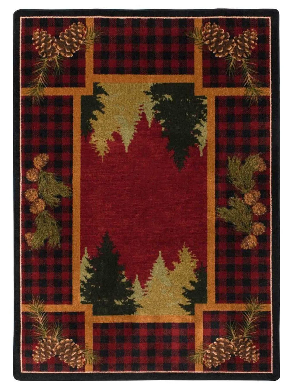 Plaid Woodsman Area Rugs
