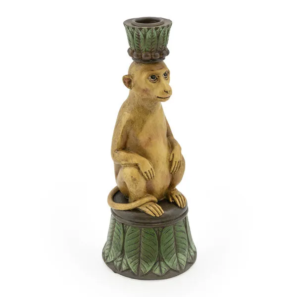 Playful Monkey Candlestick
