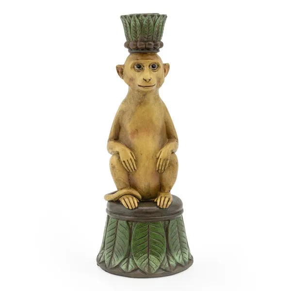 Playful Monkey Candlestick