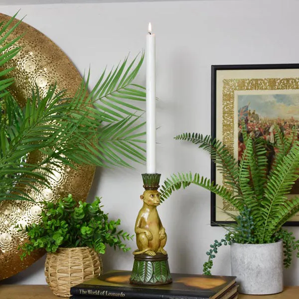 Playful Monkey Candlestick