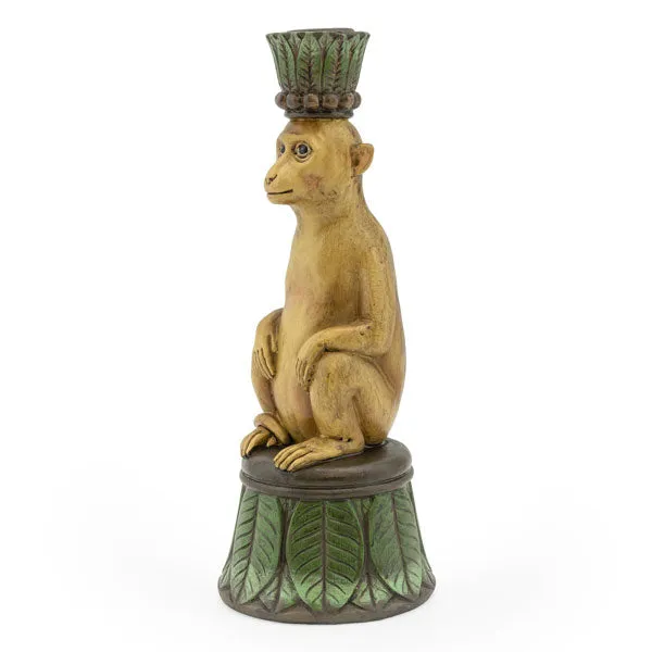 Playful Monkey Candlestick