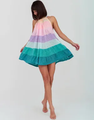 Popsicle Halter Mini Dress - Pastels