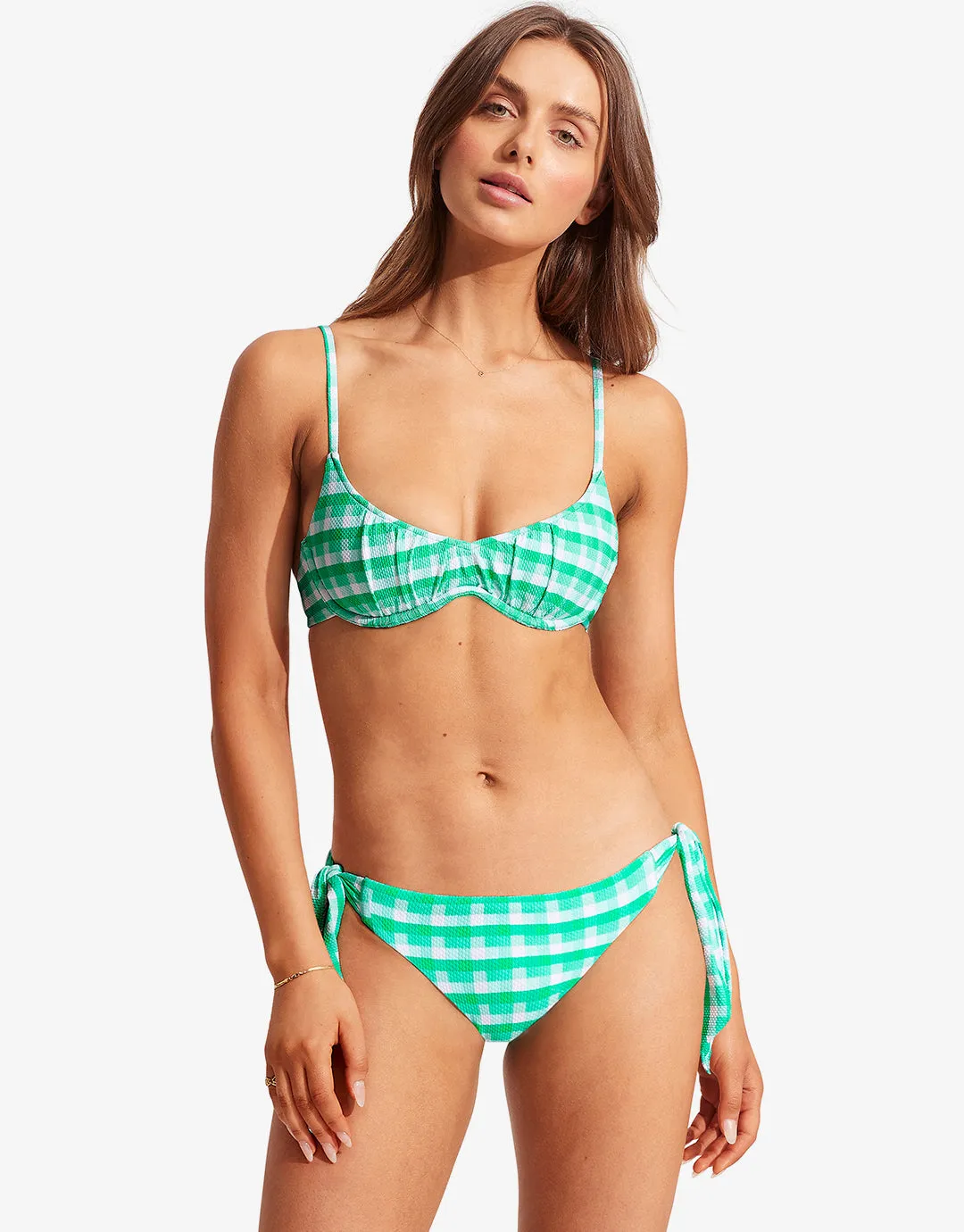 Portofino Hipster Tie Side Bikini Pant - Jade
