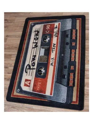 Pow Wow Mix Tape Accent Rugs sectional couch, U-shape sofa