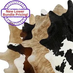 Premium Assorted Cowhide Bundle - Large USA rug, patriotic rug
