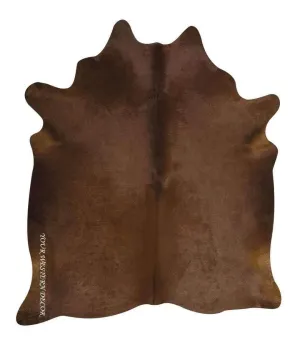 Premium Brown Brazilian Cowhide Rug wall decor, home accessories