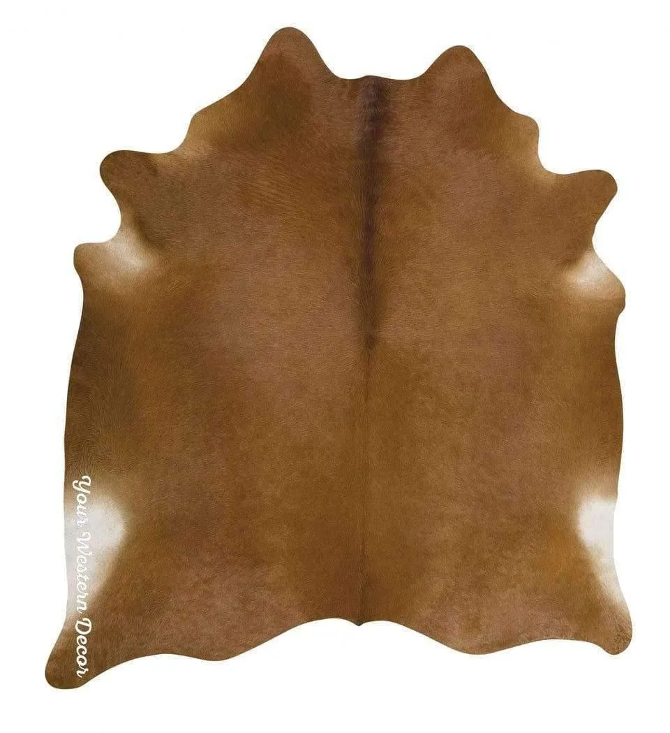 Premium Brown Brazilian Cowhide Rug