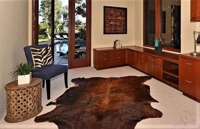 Premium Brown Brazilian Cowhide Rug