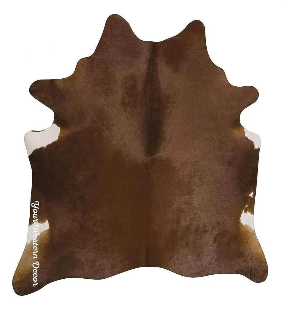 Premium Brown Brazilian Cowhide Rug