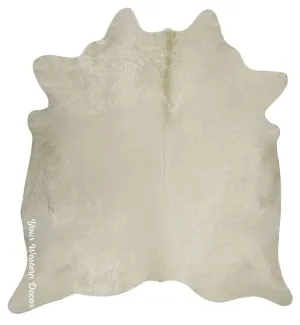 Premium Ivory Cowhide Rug wall decor, home accessories