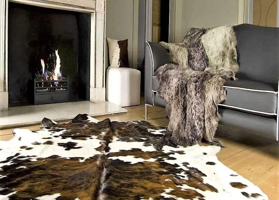 Premium TriColor Cowhide Rug
