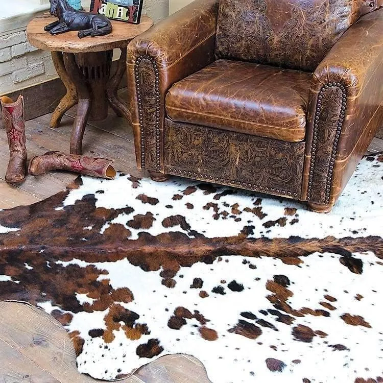 Premium TriColor Cowhide Rug
