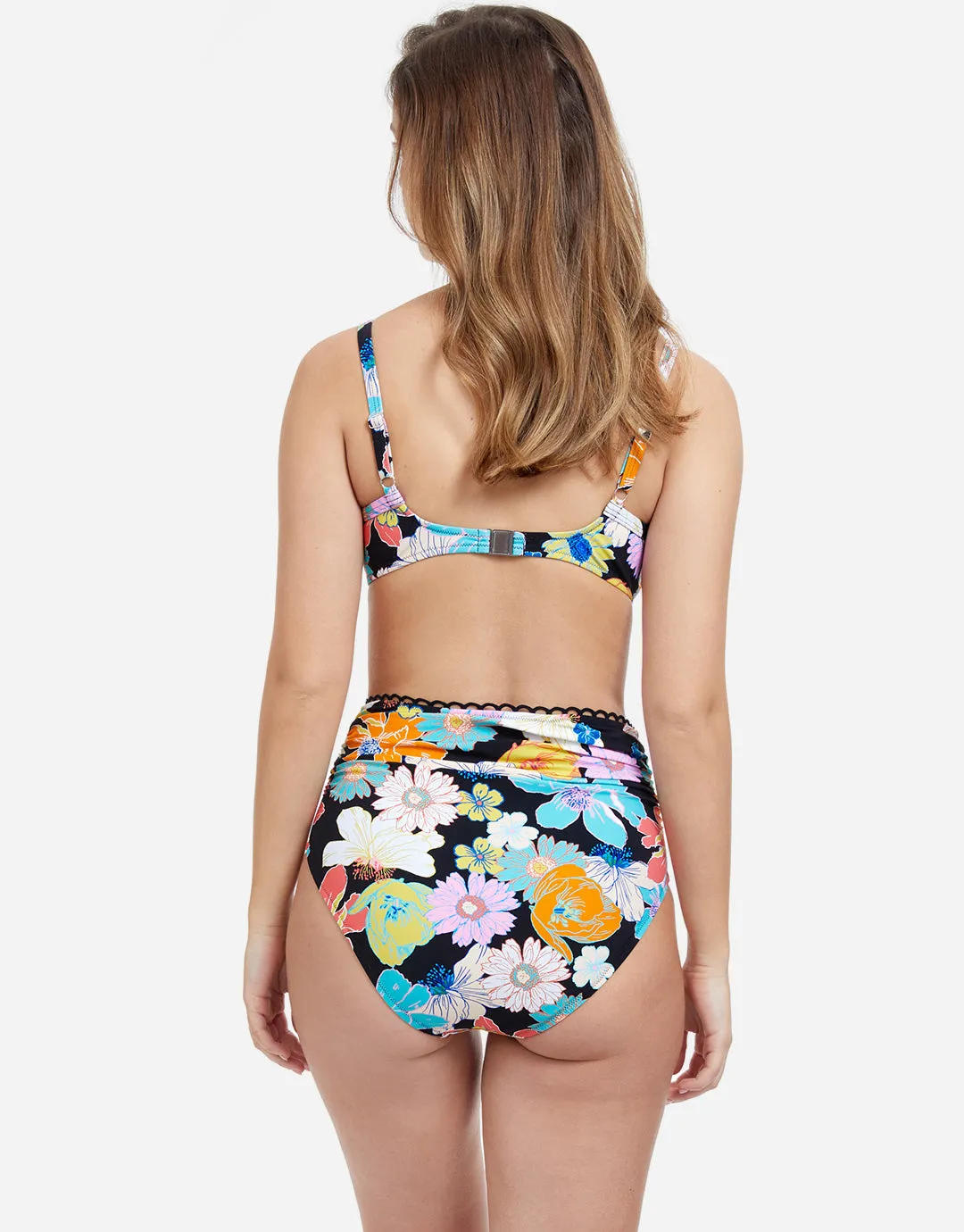 Profile Rising Sun D Cup Bikini Top - Black