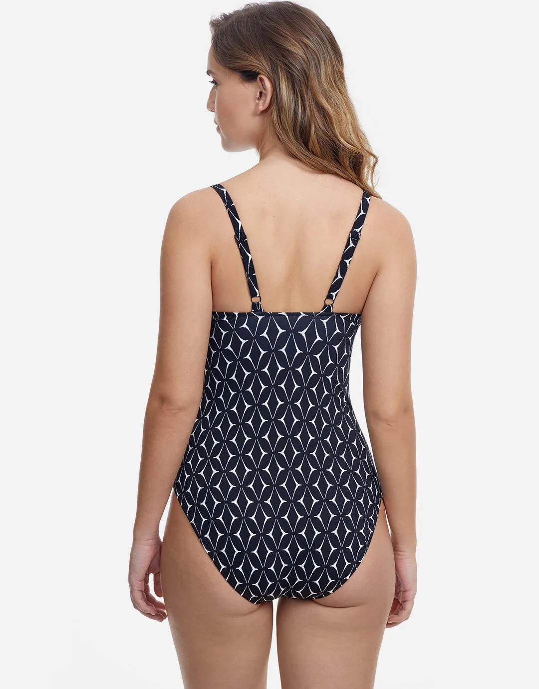 Profile Supreme V Neck Swimsuit - Black