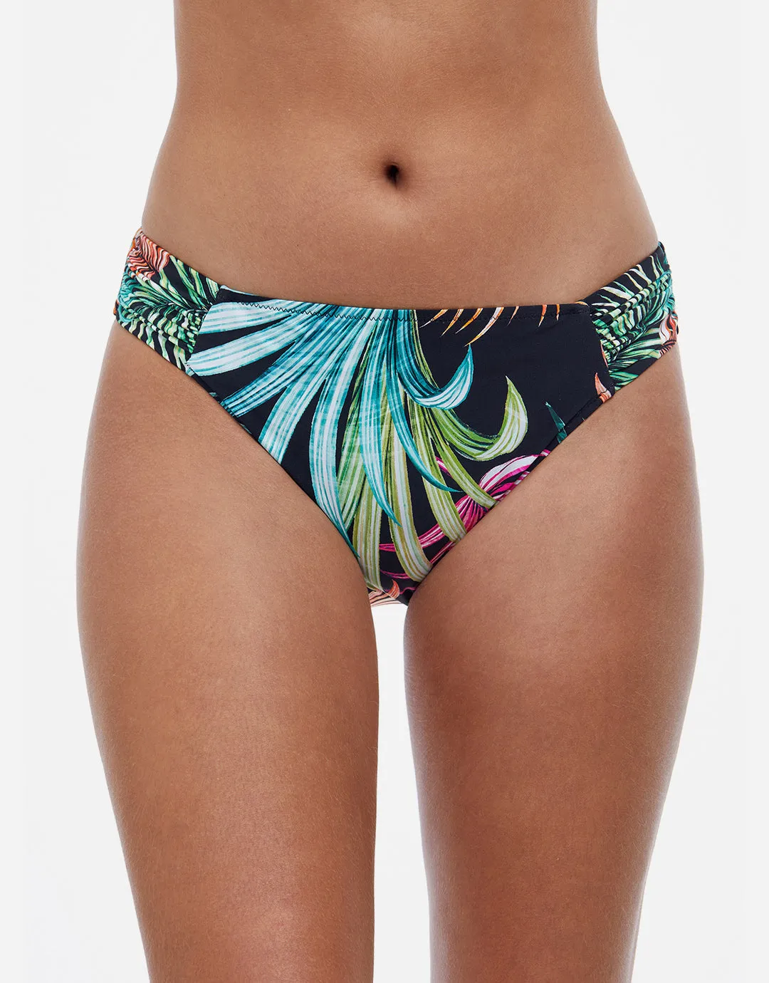 Profile Tropico Ruched Bikini Pant - Black