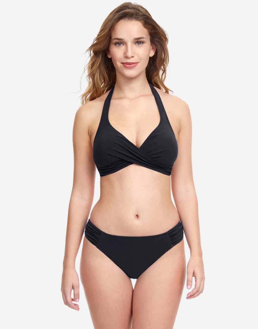 Profile Tutti Frutti Ruched Side Bikini Pant - Black