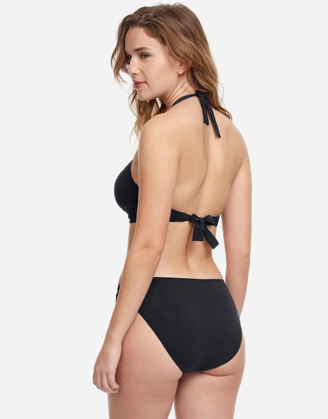 Profile Tutti Frutti Ruched Side Bikini Pant - Black