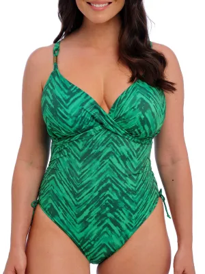 Punta Mita Plunge Swimsuit - Emerald