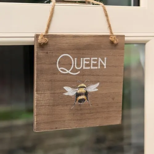 Queen Bee Hanging Sign