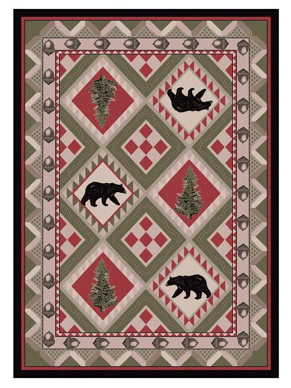 Quilted Forest Cabin Rugs