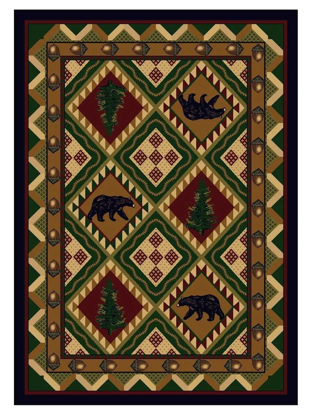 Quilted Forest Cabin Rugs