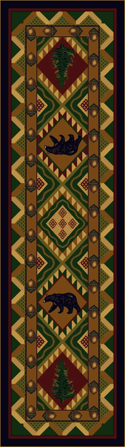 Quilted Forest Cabin Rugs