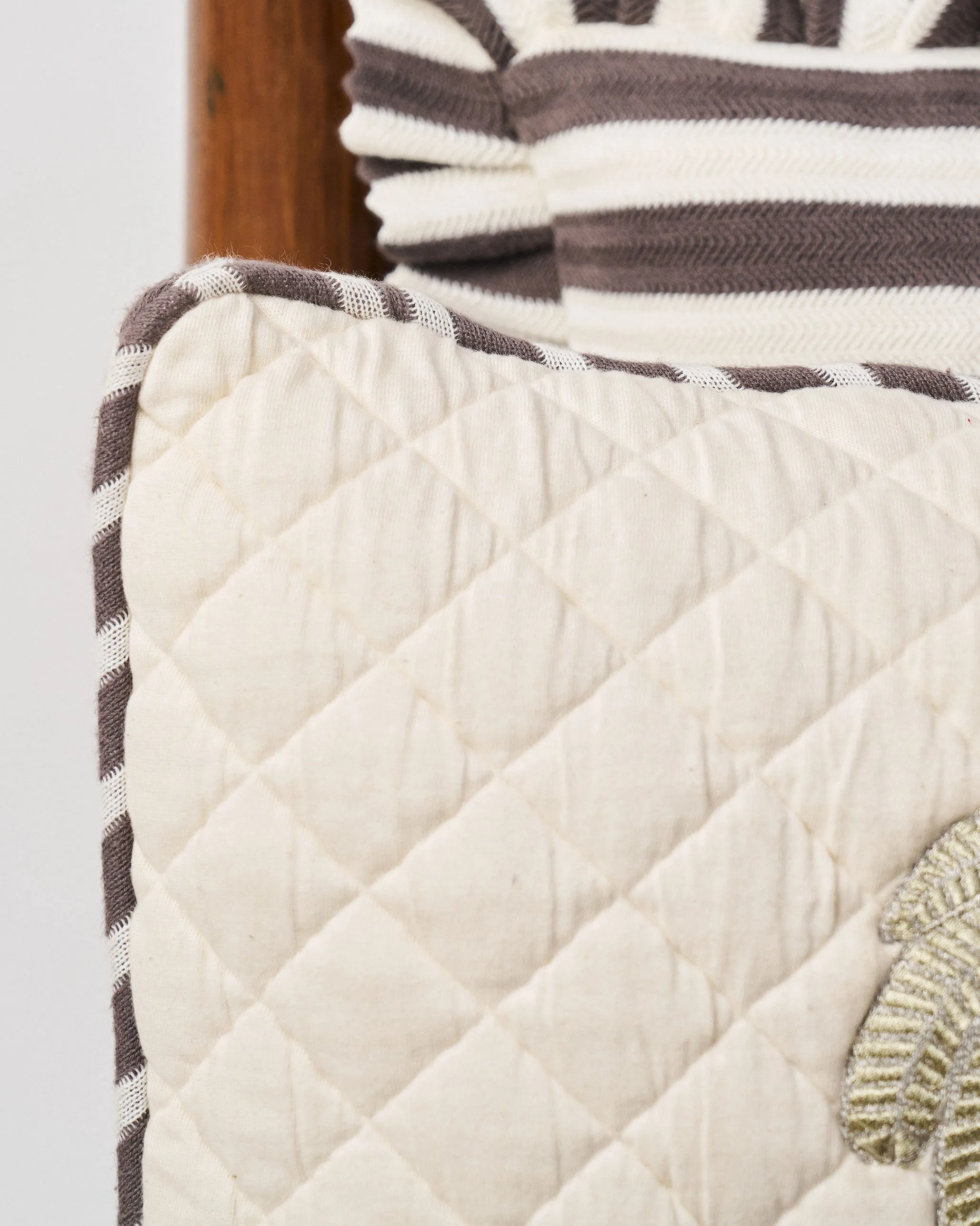 Quilted Palm Cushion Cover