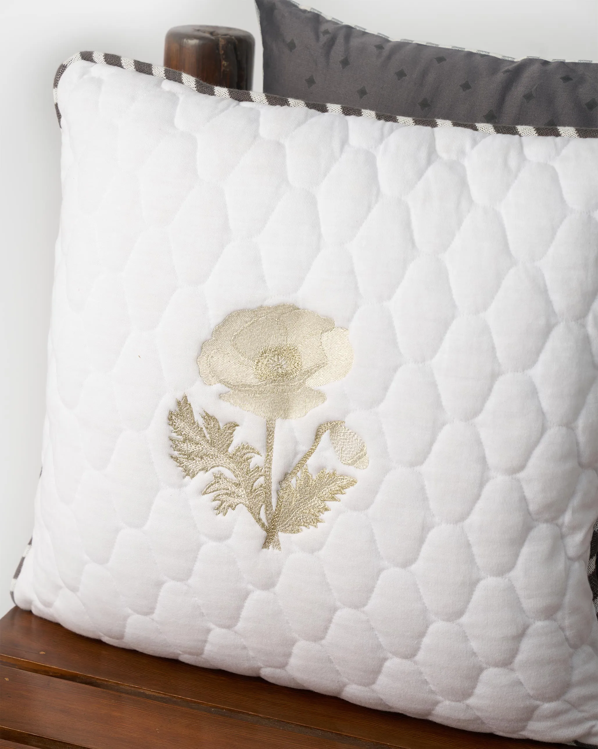 Quilted Poppy Cushion Cover