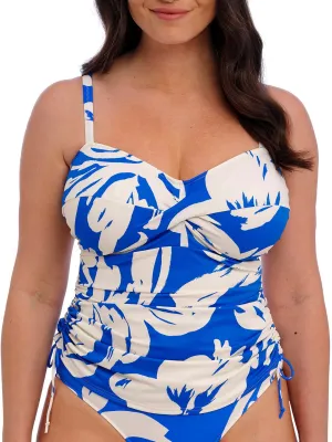 Rabida Island Twist Front Tankini Top - Ultramarine