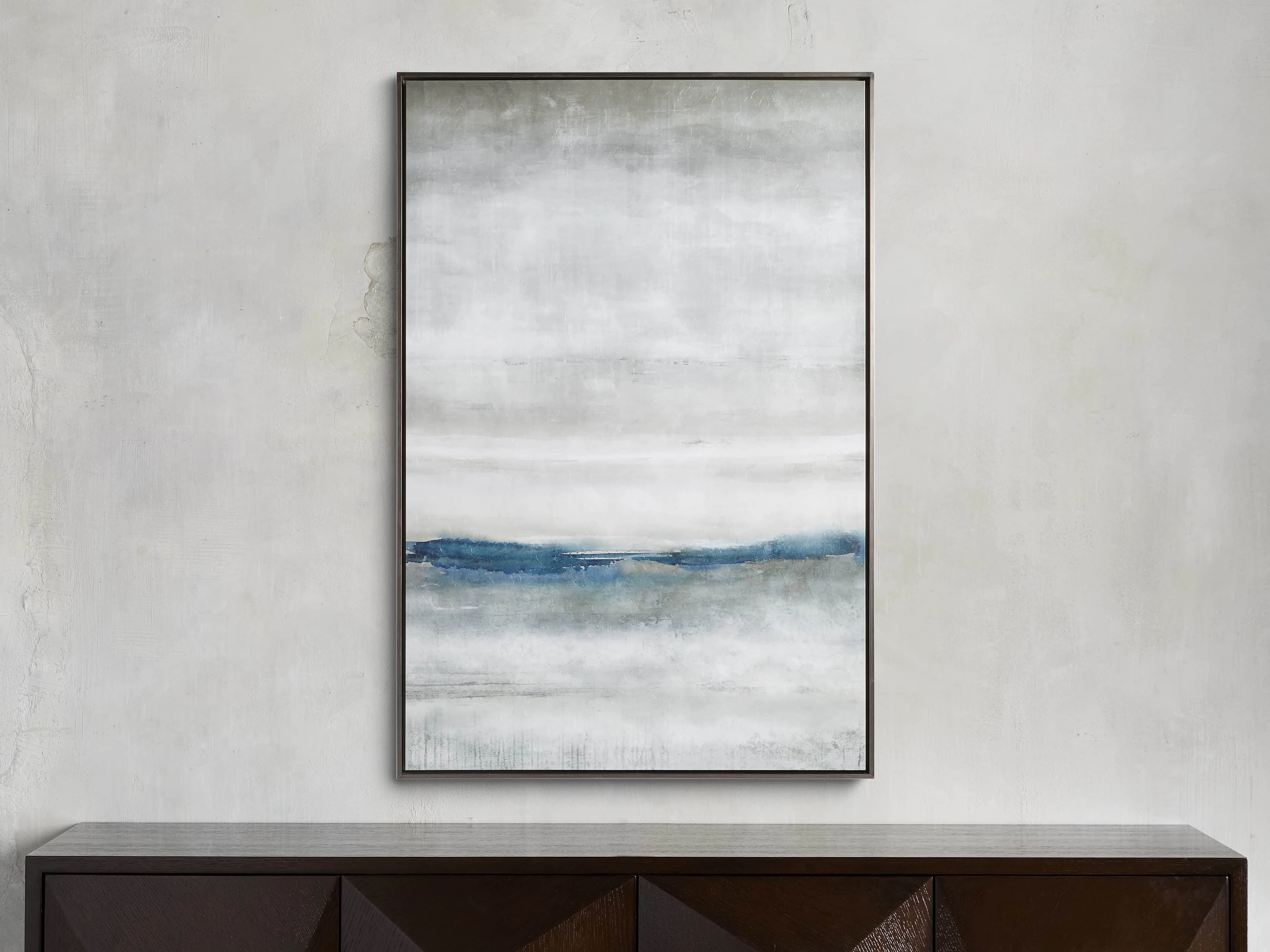 Rain At Sea Framed Print