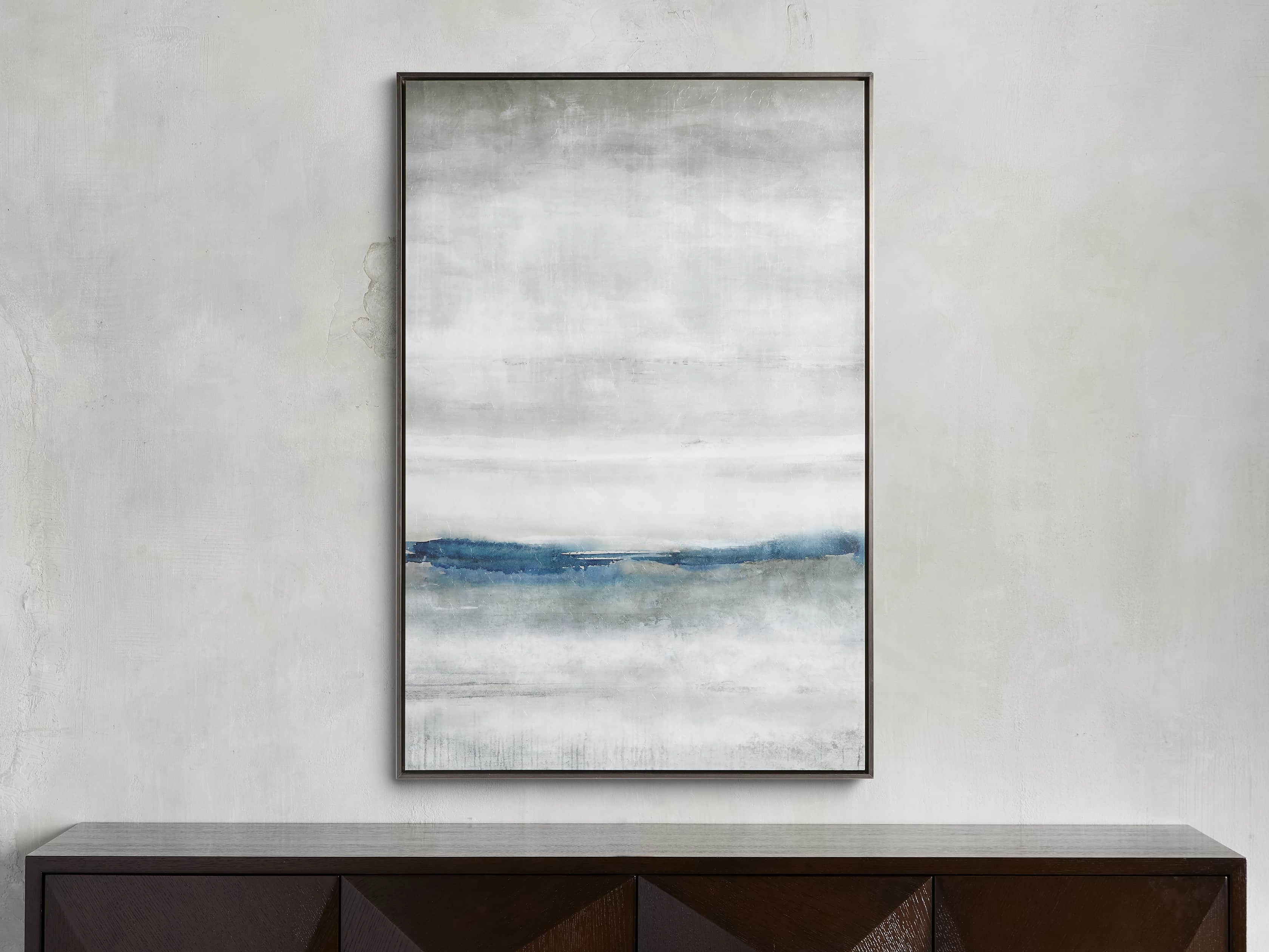 Rain At Sea Framed Print