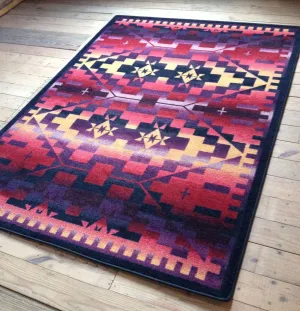 Rainbow Blanket Southwest Rugs folding guest bed, rollaway bed