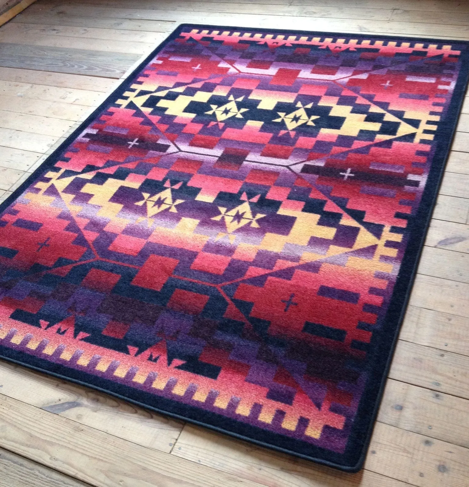Rainbow Blanket Southwest Rugs folding guest bed, rollaway bed