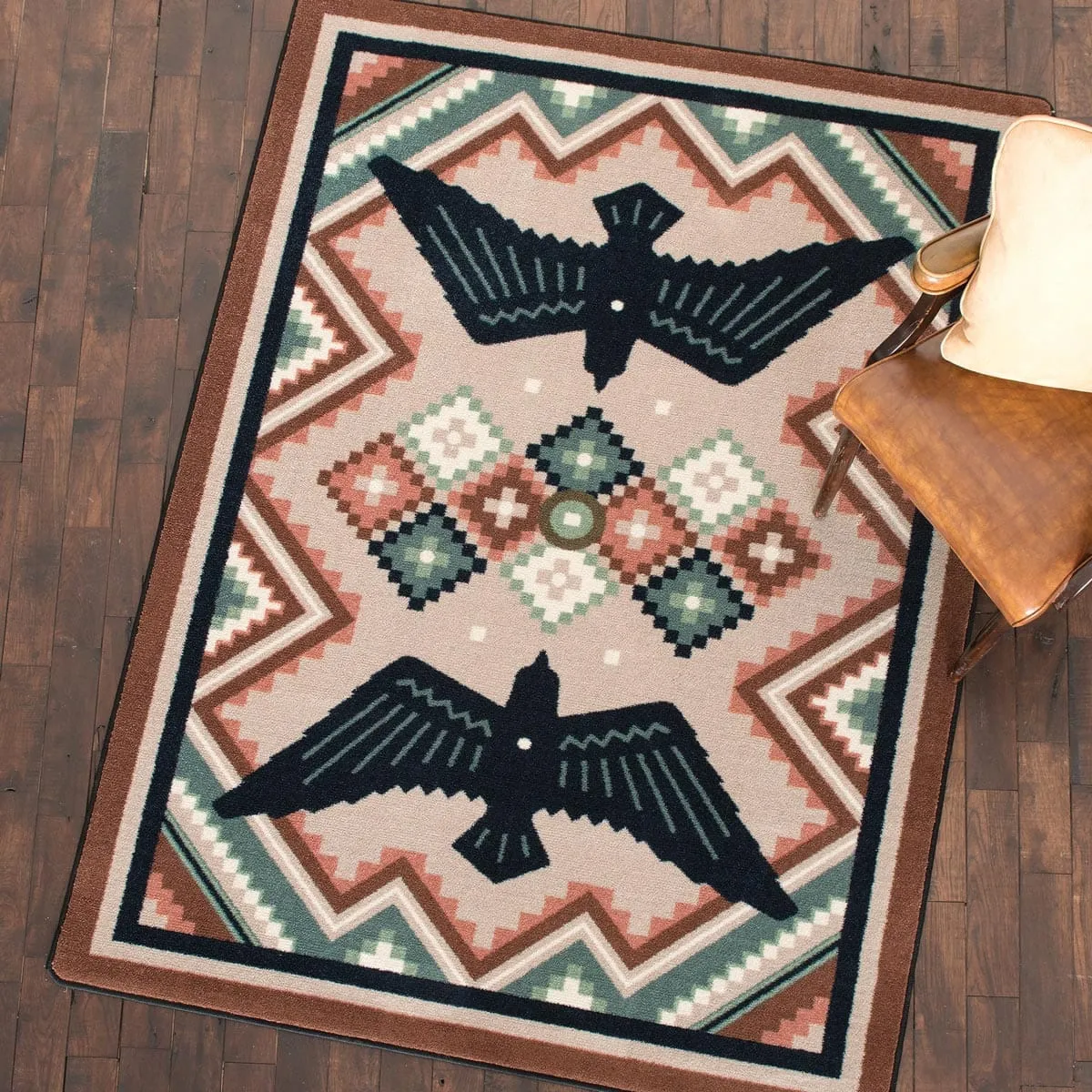 Raven Dance Area Rugs & Runners folding guest bed, rollaway bed