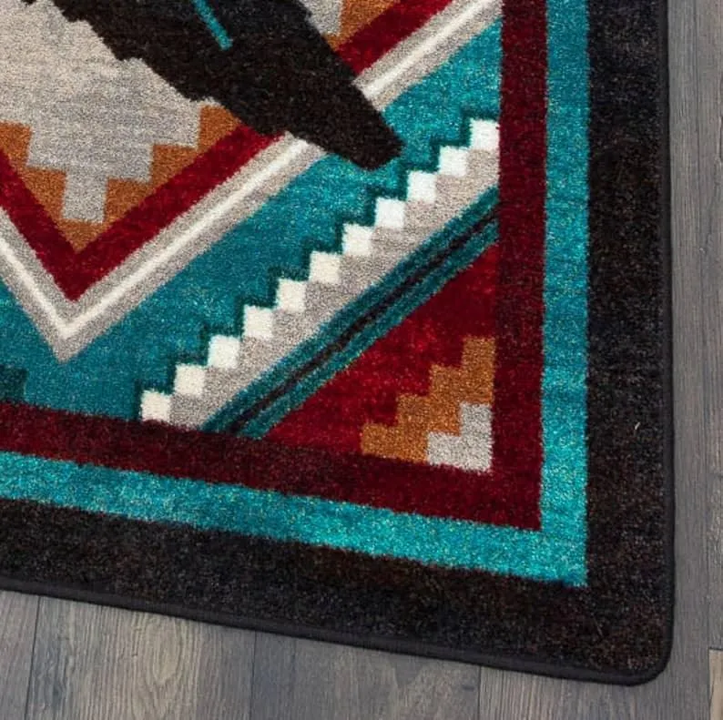 Raven Dance Colorful Southwest Floor Runner