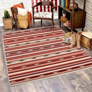 Remington Multi Red Stripe Area Rugs serving tray, cheese board