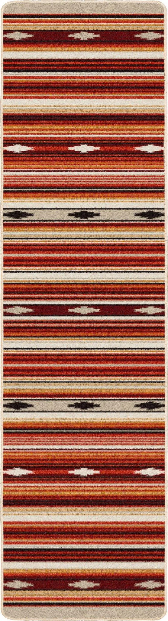 Remington Multi Red Stripe Area Rugs