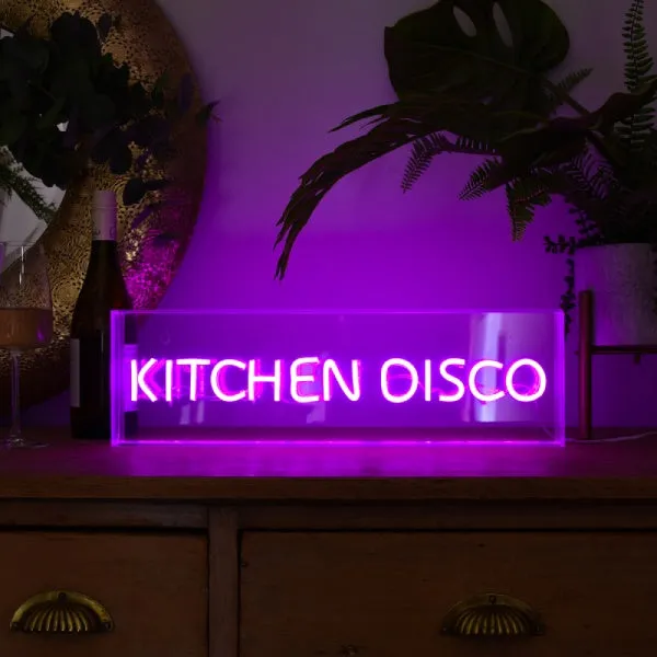 Retro Neon Sign Box- Kitchen Disco kitchen essentials, utensils set