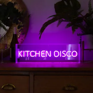 Retro Neon Sign Box- Kitchen Disco kitchen essentials, utensils set