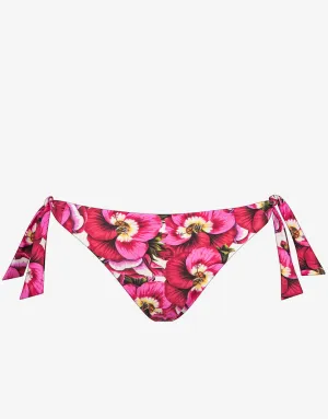 Revelation Tie Side Bikini Pant - Pansy Pink