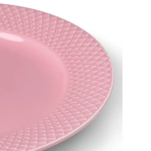 Rhombe Side Plate D21cm, Rose