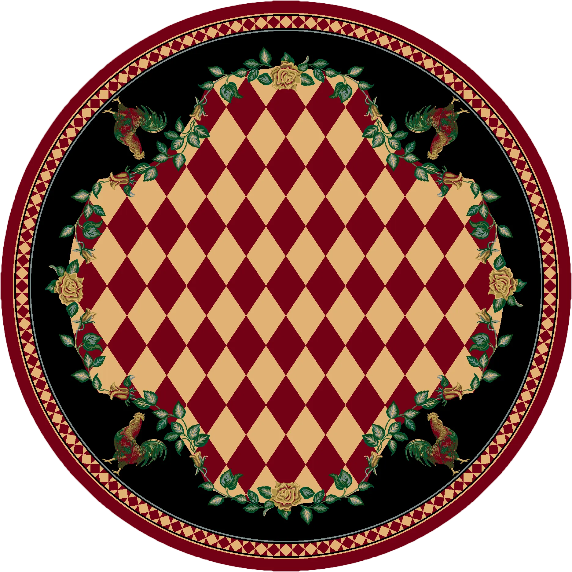 Rooster Farms Area Rugs in 3 Colors