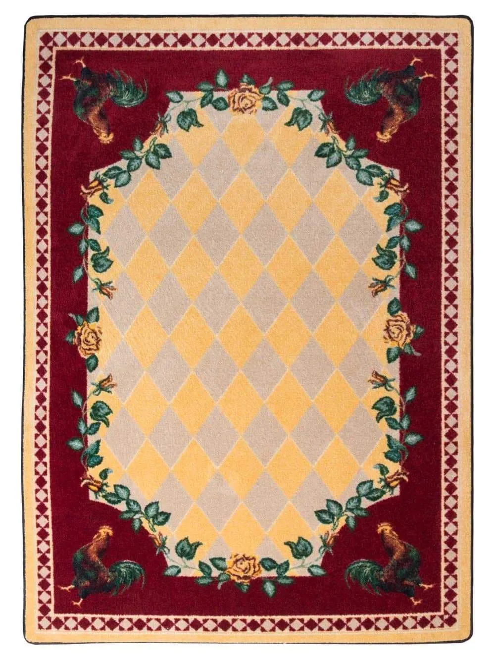 Rooster Farms Area Rugs in 3 Colors