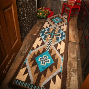 Rustic Cross Southwest Rugs in Several Colors sectional couch, U-shape sofa