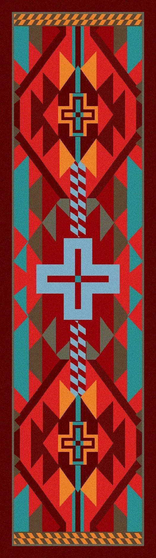 Rustic Cross Southwest Rugs in Several Colors