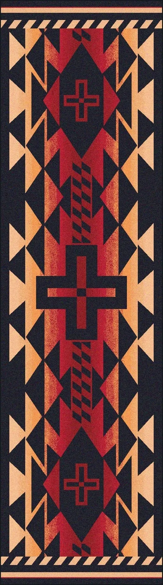 Rustic Cross Southwest Rugs in Several Colors