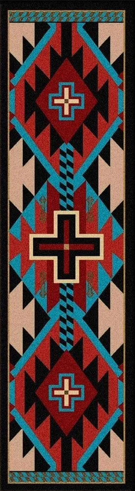 Rustic Cross Southwest Rugs in Several Colors